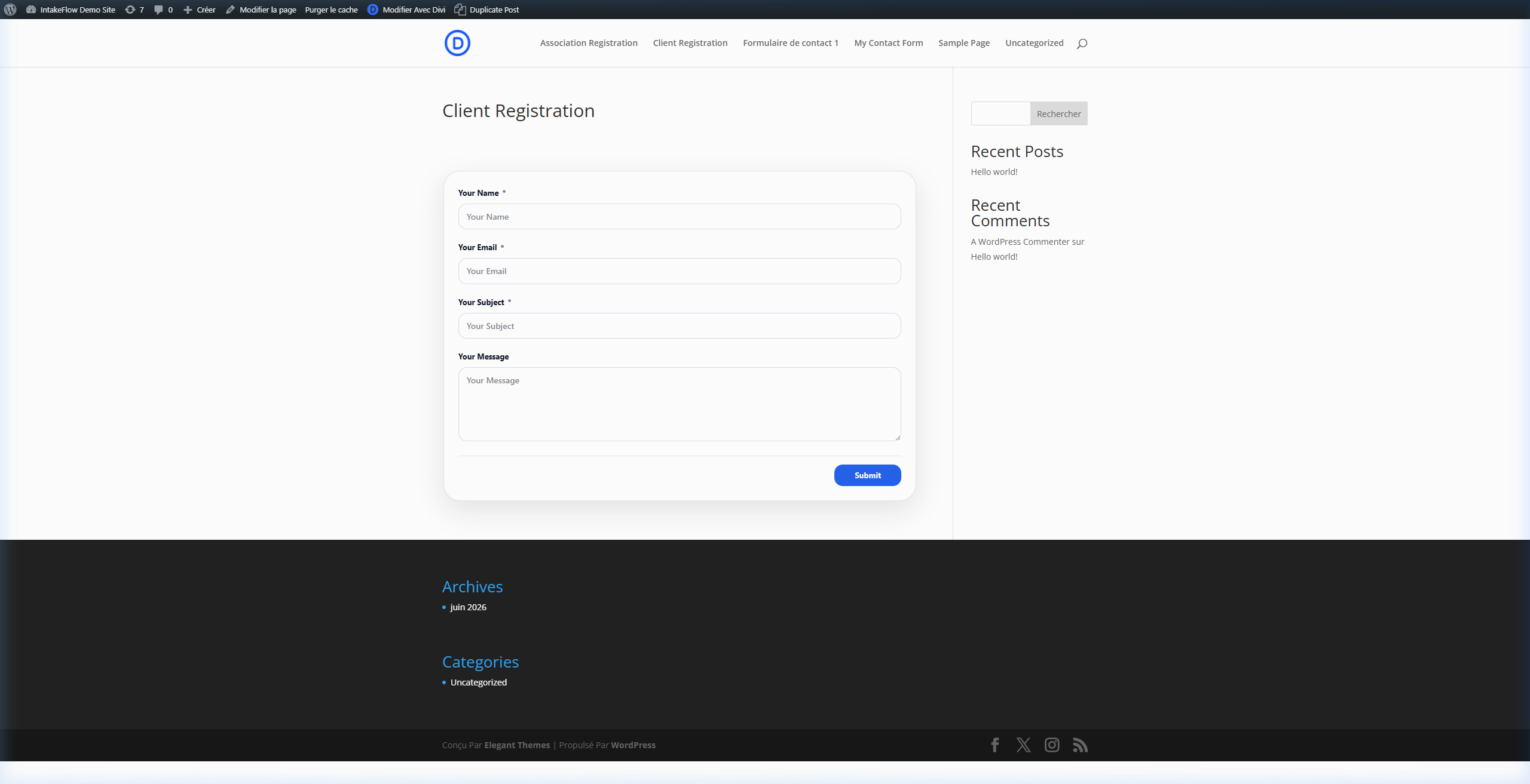 Frontend submission